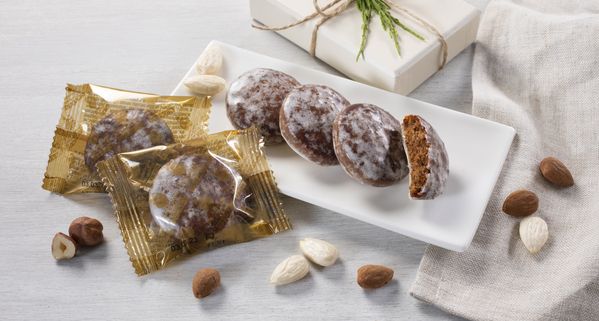 Glasierte Mini-Elisen Lebkuchen